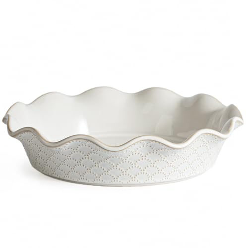 Ceramic Deep Pie Pan for Baking