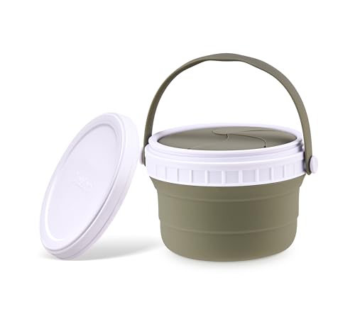 No Spill Silicone Toddler Snack Containers (12 Ounce)