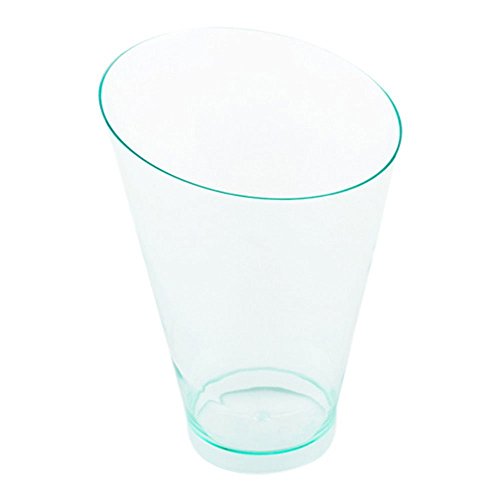 7 Ounce Plastic Glasses 100 Round Incline Shooter Cups (100 Count)