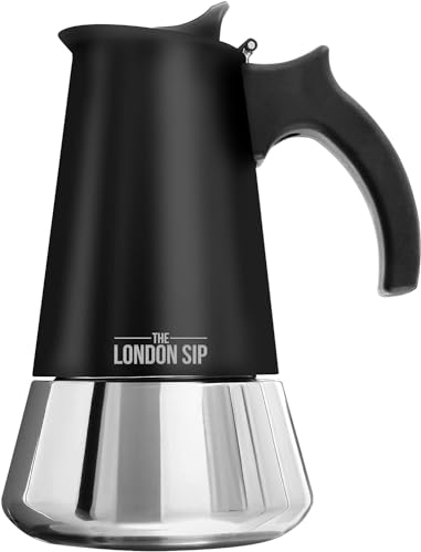 London Sip Stainless Steel Stovetop Espresso Maker Moka Pot Italian Coffee Percolator