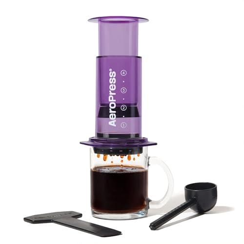 Clear Purple Coffee Press