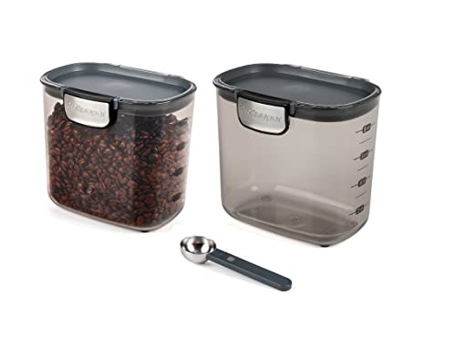 International ProKeeper+ Clear Plastic Airtight Food Baker's Kitchen Storage Organization Container Canister Set with Magnetic Accessories (2 Count)