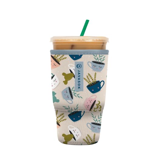 JavaSok Iced Coffee & Cold Soda Insulated Neoprene Cup Sleeve