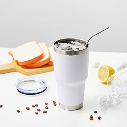 30oz Insulated Tumbler With Lids and Straws (12 Count)