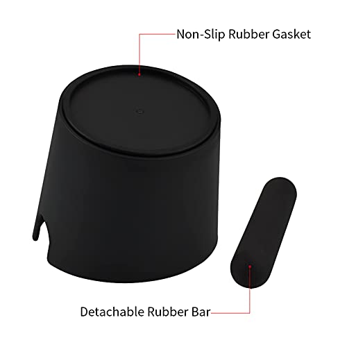 Coffee Knock Box 4.8 Inch Barista Style Knock Box With Removable Bar