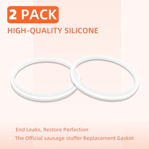 2-Pack 4.83-Inch Sausage Stuffer Gaskets for VEVOR, Hakka and Weston (2 2)