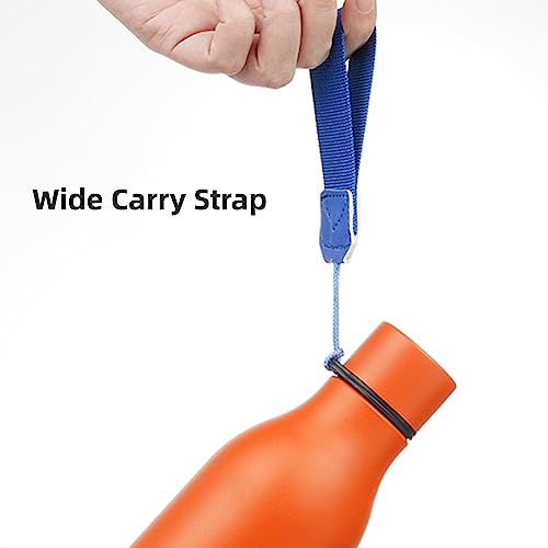 18 oz Insulated Stainless Steel Metal Water Bottle with Strap