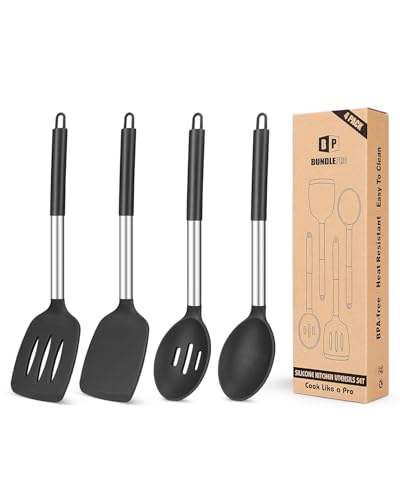 Pack of 4 Silicone Cooking Utensils Set (4 Count)