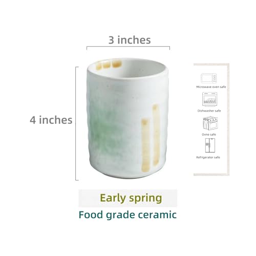 Stoneware Coffee Bar Utensil Holder Tea & Coffee Spoon & Stirrer Holder for Stir Stick Straw Teaspoon Holder Espresso Spoon Cup Small Utensil Jar