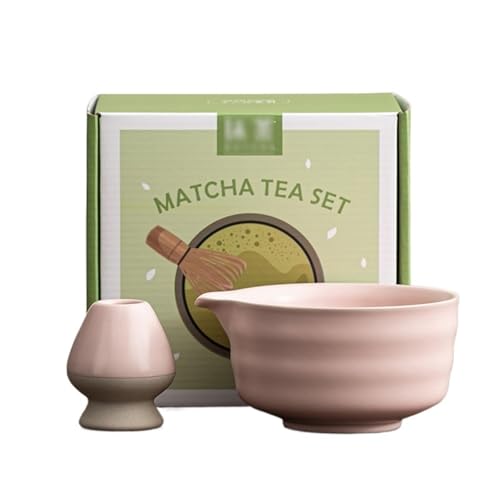 Ceramic Matcha Kit for Breakfast Afternoon Tea Contains Bowl Tea Brush Stand