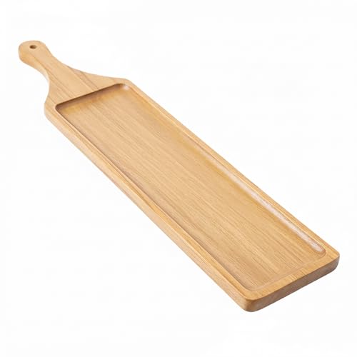 Long Wooden Serving Board with Handle