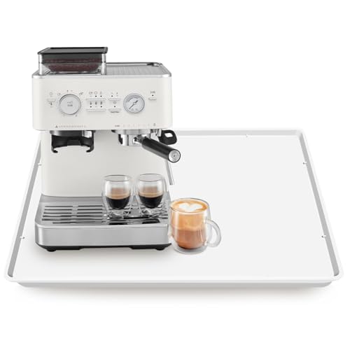 Silicone Coffee Maker Mat with Lip for Countertops