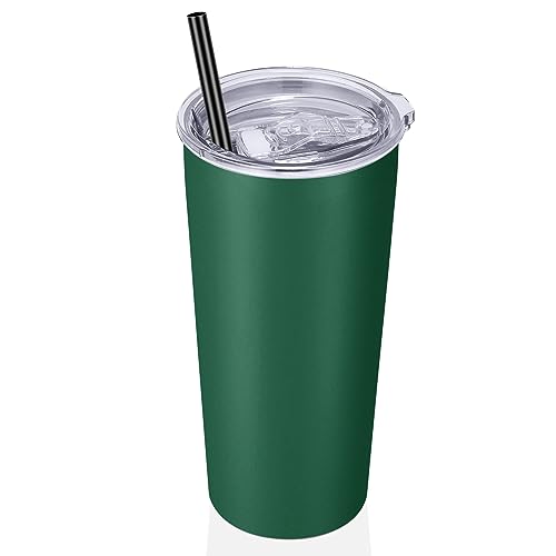 20oz Tumbler Stainless Steel Tumbler with Lid And Straw Vacuum Insulated Double Wall Travel Coffee Mug