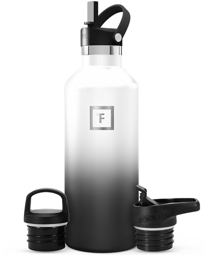 32 oz Narrow Mouth Water Bottle with 3 Lids