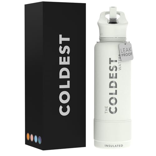 Coldest Insulated Water Bottle with Straw Lid