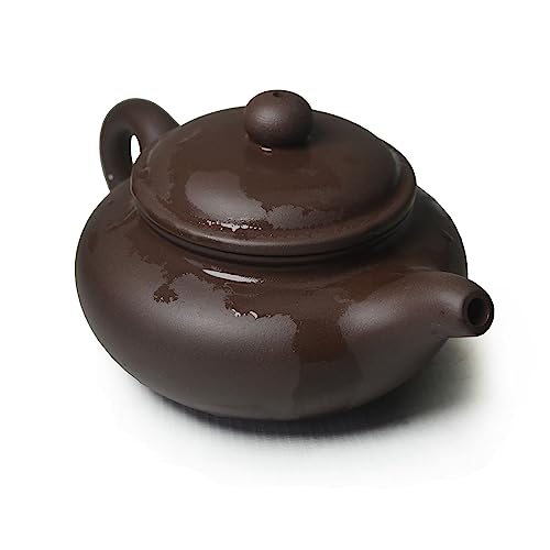 Teapot Chinese Gongfu Genuine Black Clay Zisha 10oz Classics Fanggu Pot Infusers Tea