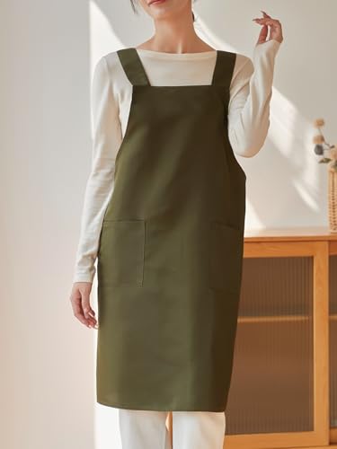 Kitchen Chef Aprons for Men Women Work Apron with 2 Pockets