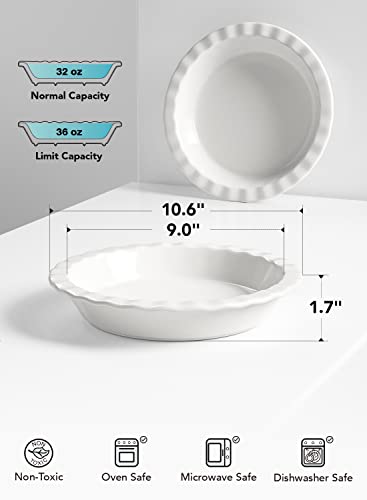 Ceramic Pie Pans for Baking (2 Count)