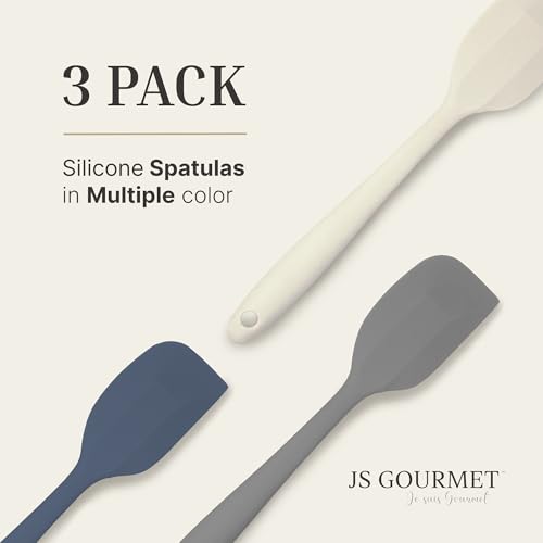 3 Pcs Colorful Silicone Spatula Set (3 Count)