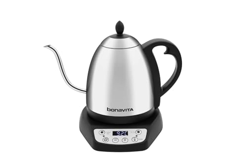 1L Digital Variable Temperature Gooseneck Electric Kettle for Coffee Brew and Tea Precise Pour Control