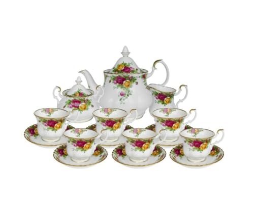 Old Country Roses 15 Piece Tea Set