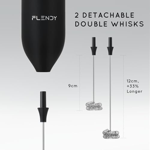 Rechargeable Milk Frother Handheld with Charging Stand