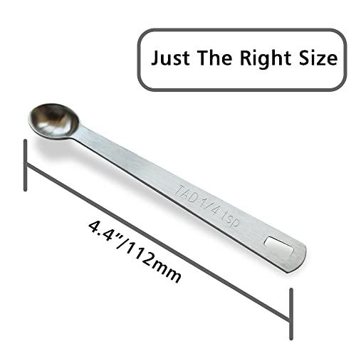2PCS 1/4tsp(1.25ml) Mini Measuring Spoon, Small Teaspoon for Tiny Amounts