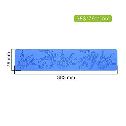 3D Bird Silicone Mold for Cupcake Fondant Lace Pad Cake Decorating