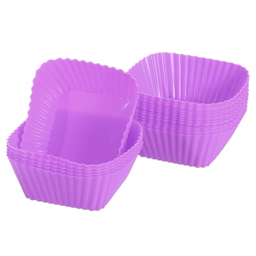 18Pcs Silicone Square Baking Cups (18 Count)