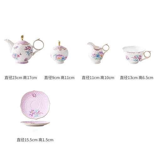 Floral Bone China Tea Set