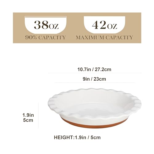 Ceramic Pie Pan Set of 2 (2 Count)