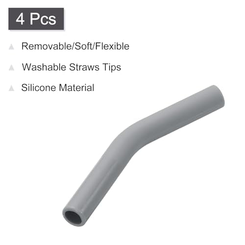 4Pcs Silicone Straw Tips (4 Count)