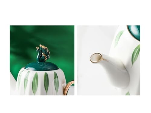 8 Piece Ceramic Tea Set with Tray