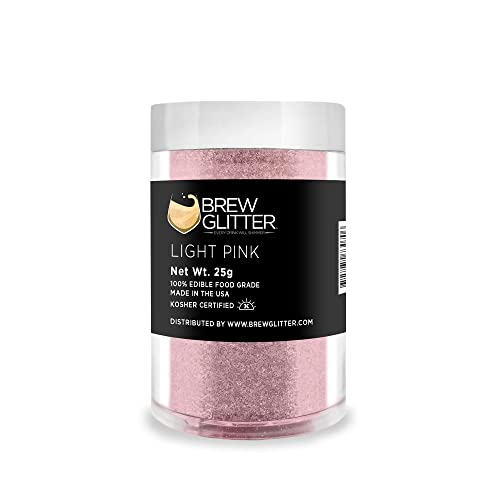 Light Pink BREW GLITTER Edible Glitter For Drinks