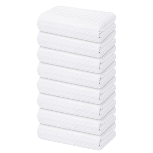 Microfiber Waffle Weave Kitchen Towels (8 Count)