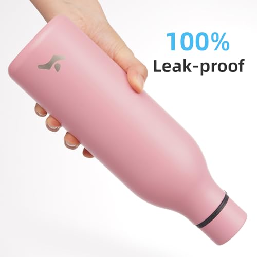 25 oz Insulated Stainless Steel Metal Water Bottle with Strap