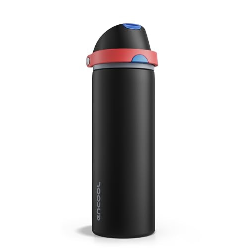 Insulated Water Bottle with Straw