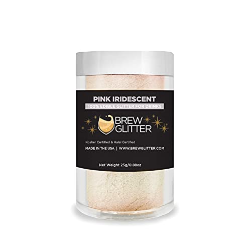 Pink Iridescent Brew Glitter Edible Glitter for Drinks