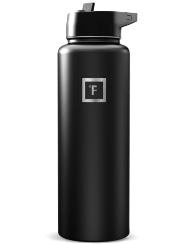 40 oz Wide Mouth Water Bottle with Straw