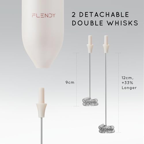 Rechargeable Milk Frother Handheld with Charging Stand