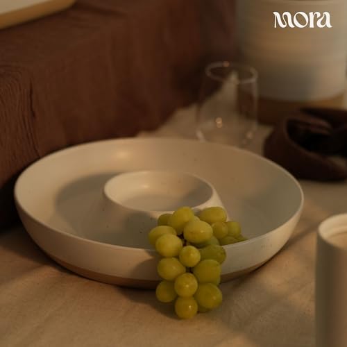 Ceramic Chips and Dip Serving Tray