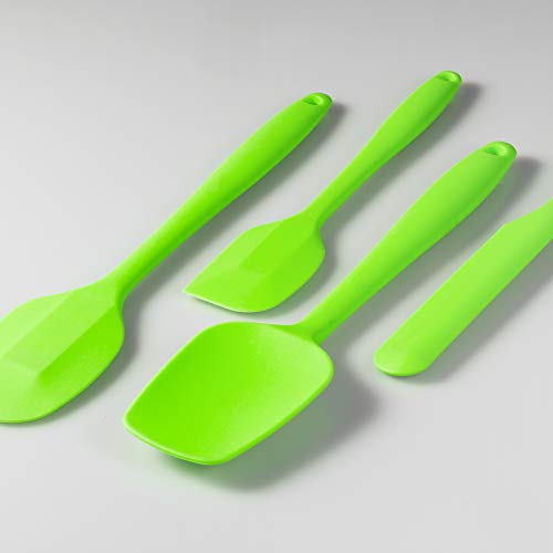 4 Piece Silicone Spatula Set with Stainless Steel Core (4 Count)