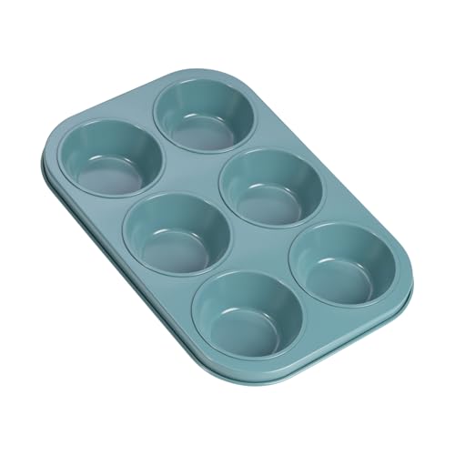 Muffin Pan, 6-Cups Nonstick Cupcake Baking Tray for Cakes