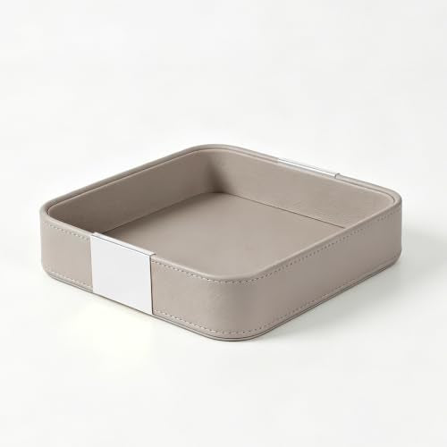 Leather Tray Desktop Storage