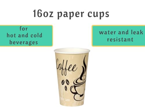 Disposable Coffee Cups (100 Count)