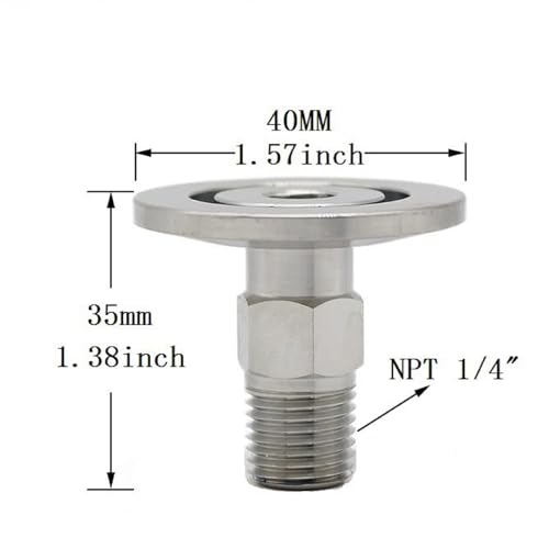 SS304 KF25 NPT Male Adaptor thread 1