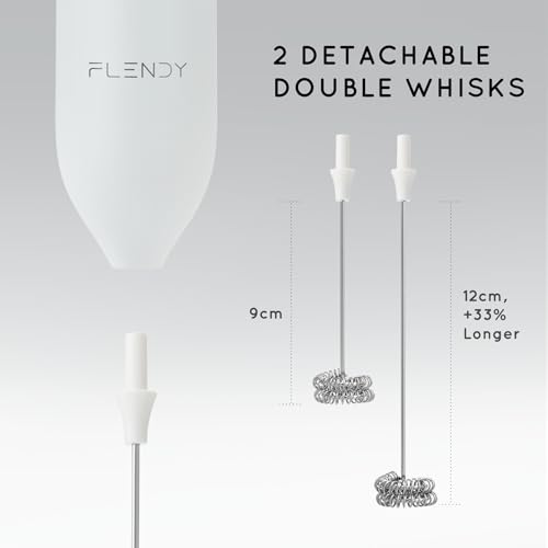 Rechargeable Milk Frother Handheld with Charging Stand