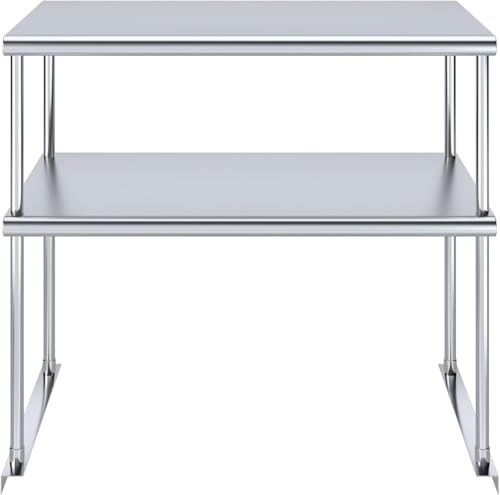 36" x18" NSF Stainless Steel Double Overshelf
