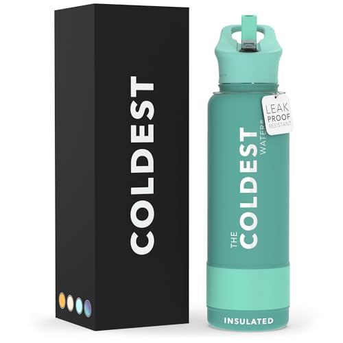 Coldest Insulated Water Bottle with Straw Lid