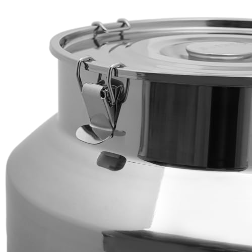 11.81in Thickened Stainless Steel Milk Can Large Liquid Container Storage